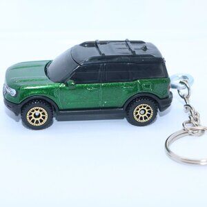 Matchbox green 2022 Bronco Custom keychain 1:64 scale